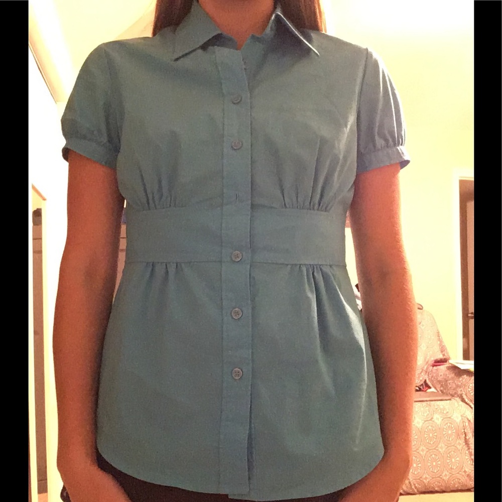 New york and company blouse shirt button down